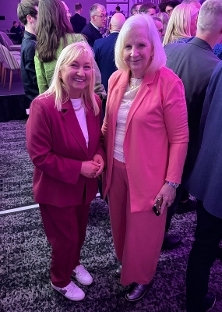 CLLR DORRIAN WITH BARONESS TAYLOR OF STEVENAGE.