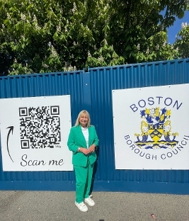 Cllr Dorrian at Rosegarth Square