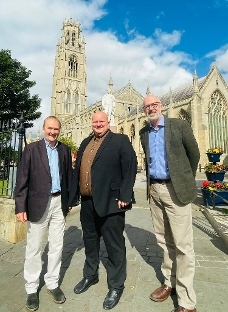 Cllr Dale Broughton with Cllr Nick Worth and Cllr Craig Leyland